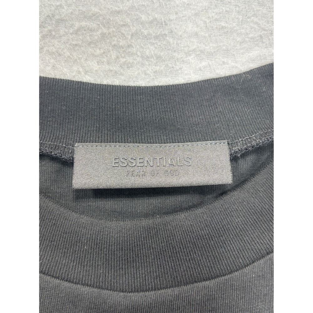 Fear of God Essentials Mens M‎ TShirt Black Crew Neck Short Sleeve Cotton New - Picture 10 of 15